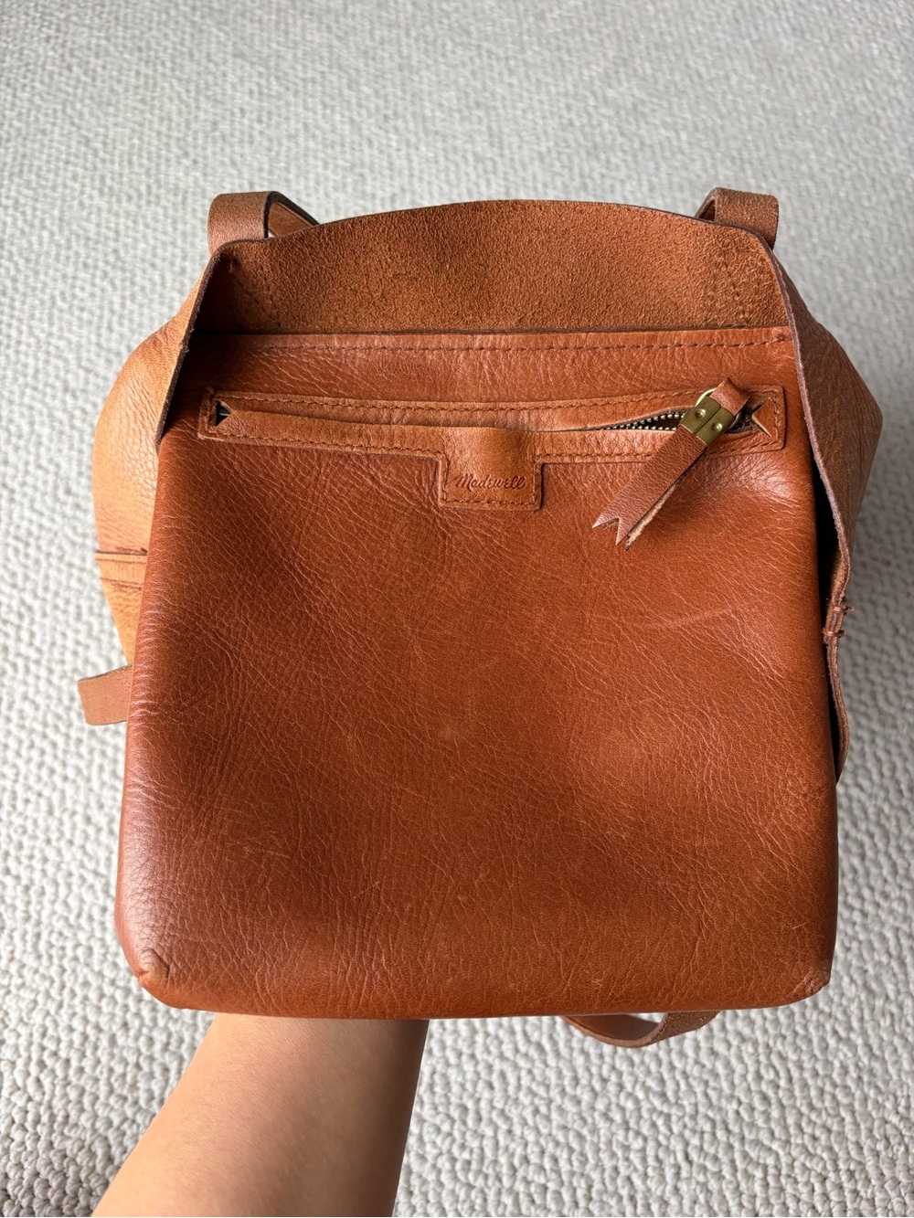 Madewell The Zip-Top Medium Transport Tote - Picture 7 of 9